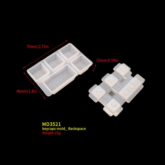 2 PCS DIY Keycap Silicone Mold OEM Mechanical Keyboard Silicone Mold, Style: MD3521 by buy2fix