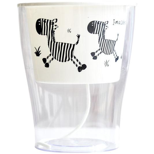 Fully Transparent Hydroponic Flower Pots Water Level Visible Non-Broken Glue Self-Absorbent Plastic Flower Pots, Size: W05 Caliber 13cm(Full Transparent Zebra Pattern) by buy2fix