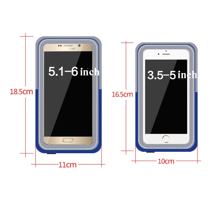 3 PCS Comfortable And Breathable Sports Arm Bag Mobile Phone Wrist Bag For 4-6.5 Inch Mobile Phone(Rose Red) - Other by buy2fix | Online Shopping UK | buy2fix