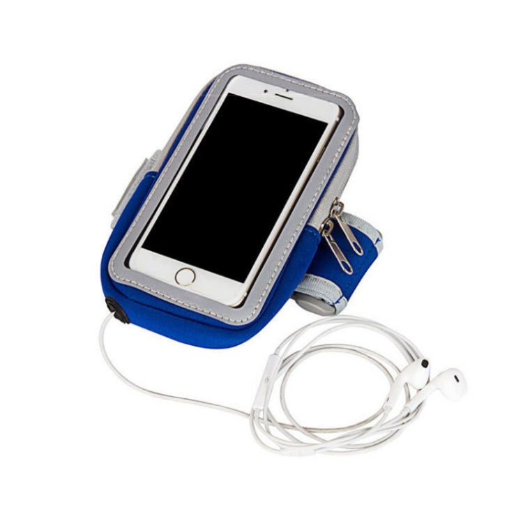 3 PCS Comfortable And Breathable Sports Arm Bag Mobile Phone Wrist Bag For 4-6.5 Inch Mobile Phone(Blue) - Other by buy2fix | Online Shopping UK | buy2fix