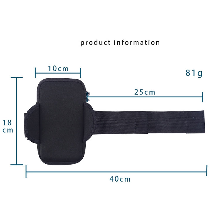 3 PCS Running Mobile Phone Arm Bag Men And Women Fitness Outdoor Hand Bag Wrist Bag for Mobile Phones Within 6.5 inch( Black) - 5.5~6.5 inch by buy2fix | Online Shopping UK | buy2fix