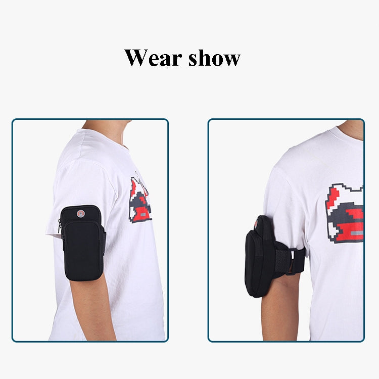 3 PCS Running Mobile Phone Arm Bag Men And Women Fitness Outdoor Hand Bag Wrist Bag for Mobile Phones Within 6.5 inch( Blue) - 5.5~6.5 inch by buy2fix | Online Shopping UK | buy2fix