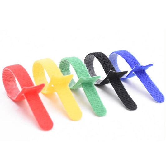 60 PCS T-Shaped Cable Organizer Belt Nylon Winder Buckle, Length: 15cm(Color Random Delivery) by buy2fix