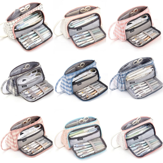 Angoo Large Capacity Pencil Case Cute Canvas Stationery Bag, Color: Black White In The Palm by Angoo