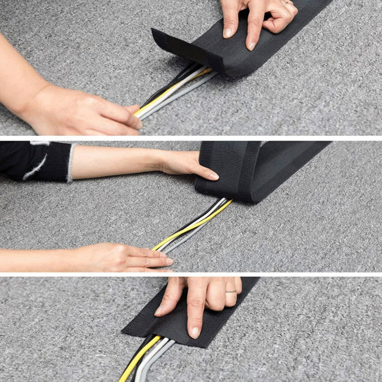 2 PCS 1m Wire Protection Harness Sleeve Storage Cable Manager(Carpet) by buy2fix