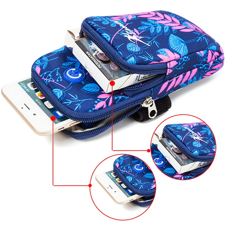 2 PCS B031 Running Mobile Phone Sports Arm Bag Outdoor Sports Fitness Mobile Phone Bag Wrist Bag(Green Large) - 5.5~6.5 inch by buy2fix | Online Shopping UK | buy2fix
