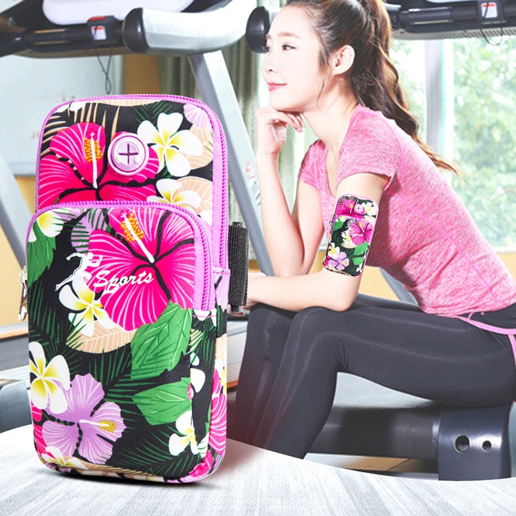 2 PCS B031 Running Mobile Phone Sports Arm Bag Outdoor Sports Fitness Mobile Phone Bag Wrist Bag(Pink) - 5.5~6.5 inch by buy2fix | Online Shopping UK | buy2fix