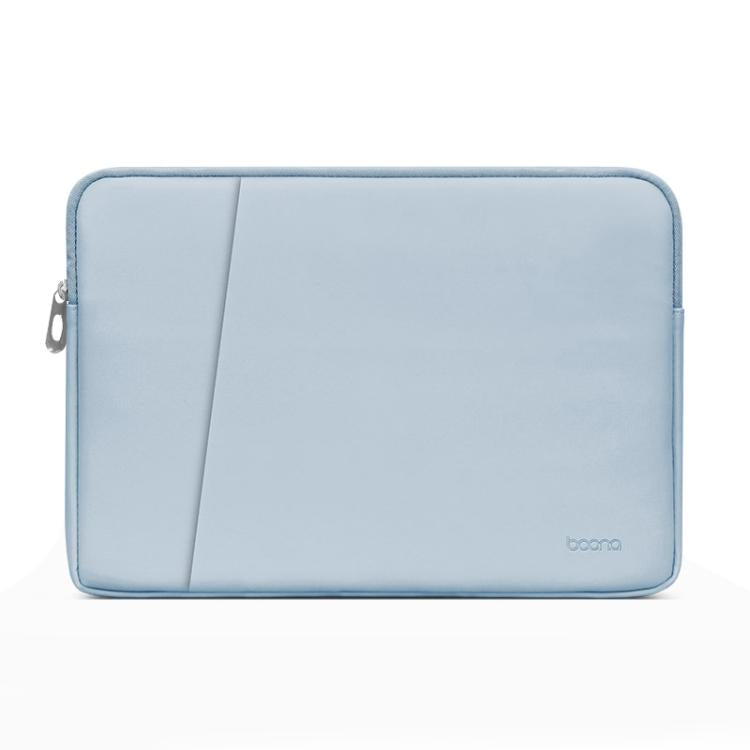 Baona BN-Q004 PU Leather Laptop Bag, Colour: Double-layer Sky Blue, Size: 13/13.3/14 inch - 14.1 inch by Baona | Online Shopping UK | buy2fix