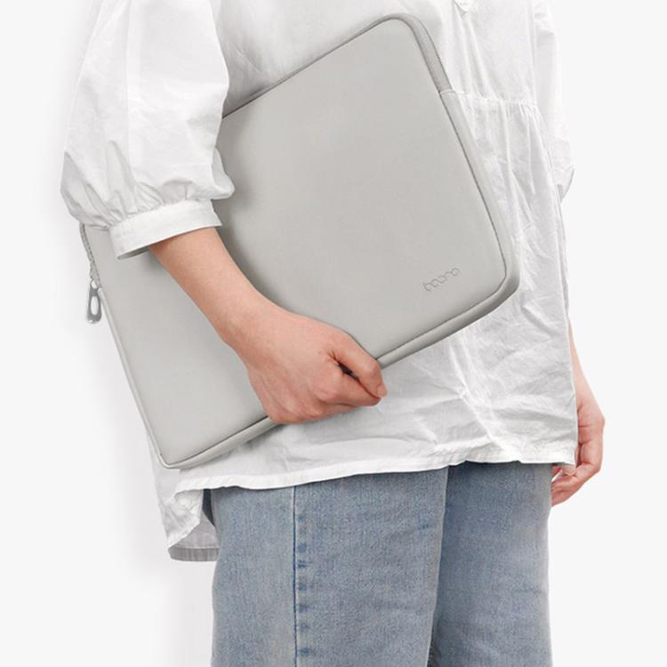 Baona BN-Q004 PU Leather Laptop Bag, Colour: Double-layer Sky Blue, Size: 13/13.3/14 inch - 14.1 inch by Baona | Online Shopping UK | buy2fix
