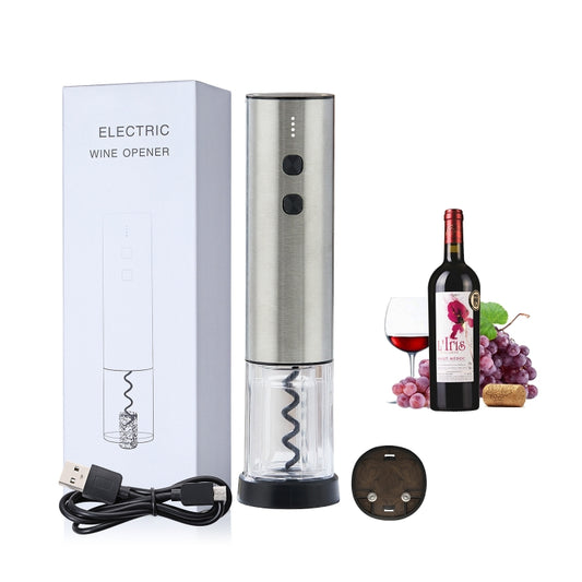 Electric Opener Stainless Steel Mini Red Wine Bottle Opener, Colour: BY266 Transparent Shell by buy2fix