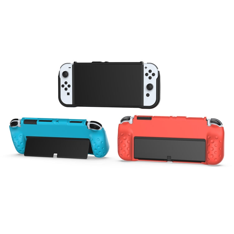 DOBE TNS-1142 Anti-Slip Anti-Fall Game Console Soft Shell Protective Cover For Nintendo Switch OLED(Blue) by DOBE