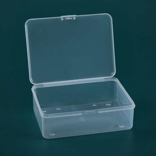 PP Rectangular Transparent Plastic Box Flip Cover Parts Hardware Tool Storage Box by buy2fix