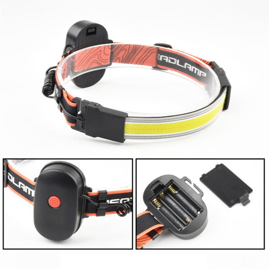 Large Flush COB Headlight Outdoor Camping SMD Headlight, Style: Dry Battery by buy2fix