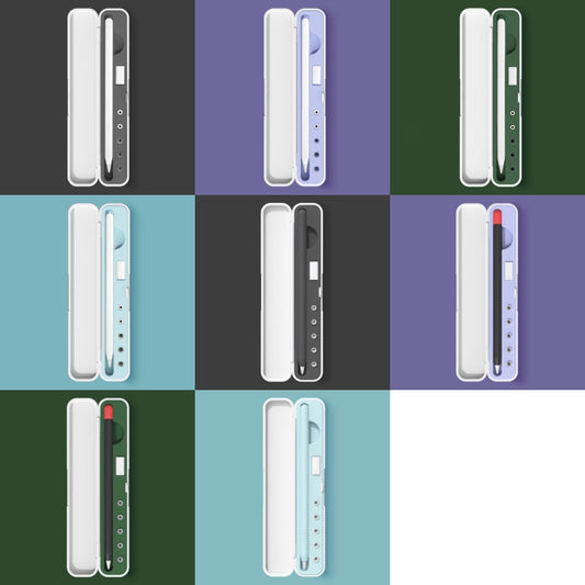 Silicone Stylus Protection Storage Box Box For Apple Pencil 1 / 2 , Specification: 10mm (Glacier Blue) by buy2fix
