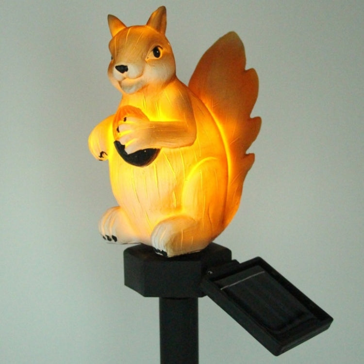 LED Solar Squirrel Lawn Light Outdoor Garden Decoration Landscape Light(Warm White Light) by buy2fix