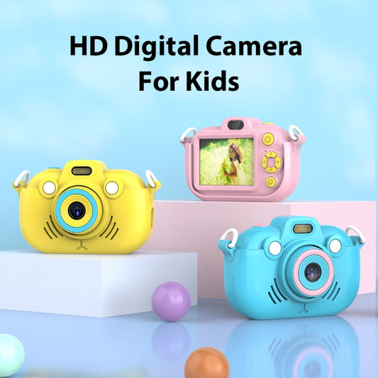DC502 2.4-Inch 16X Zoom 2.7K Video Recording Children Digital Camera, Color: Blue + 32G(UK Plug) by buy2fix