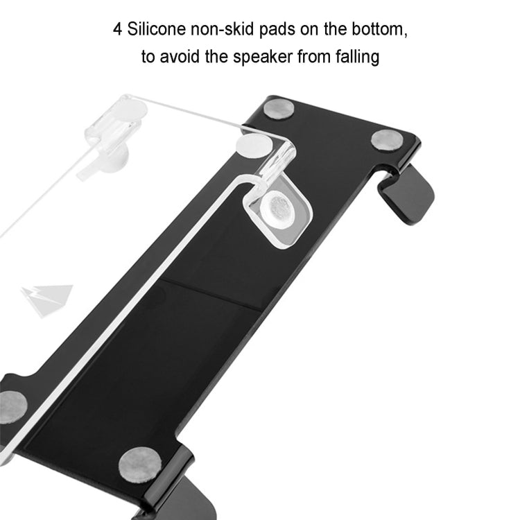 Universal Desktop Anti-Vibration Storage Bracket Non-Slip Acrylic Bracket for Bluetooth Speaker(Transparent) - Speaker Bracket by buy2fix | Online Shopping UK | buy2fix