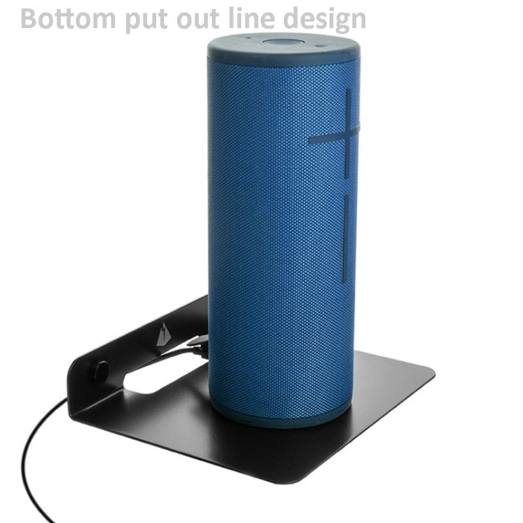 Universal Wall Storage Metal Bracket for Bluetooth Speaker, Size: 15.5 x 13 x 3cm(Black) - Speaker Bracket by buy2fix | Online Shopping UK | buy2fix