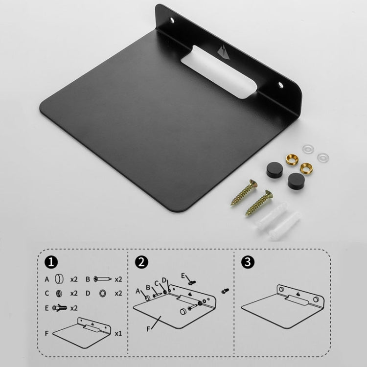 Universal Wall Storage Metal Bracket for Bluetooth Speaker, Size: 15.5 x 13 x 3cm(Black) - Speaker Bracket by buy2fix | Online Shopping UK | buy2fix