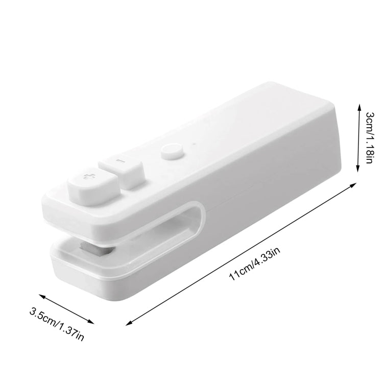 Dual-Purpose Mini-Sealing Machine Heat-Sealing & Cutting Bag Multi-Function Chargingable Sealing Machine(Grey) by buy2fix