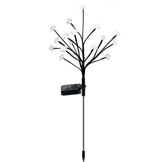 16 LED Solar Tree Branch Lotus Lamp Outdoor Garden Lawn Light by buy2fix