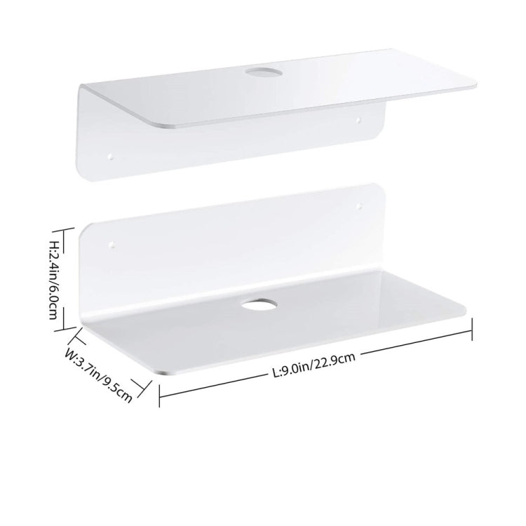 2pcs /Set Household Speaker Wall Bracket Surveillance Camera Bracket(White) - Speaker Bracket by buy2fix | Online Shopping UK | buy2fix