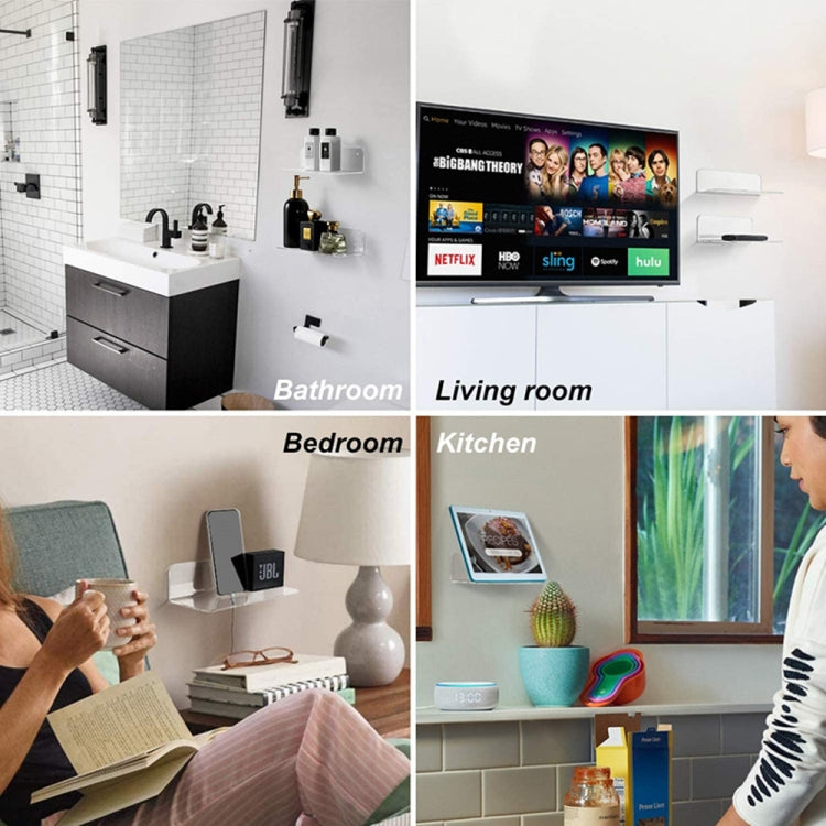 2pcs /Set Household Speaker Wall Bracket Surveillance Camera Bracket(Black) - Speaker Bracket by buy2fix | Online Shopping UK | buy2fix
