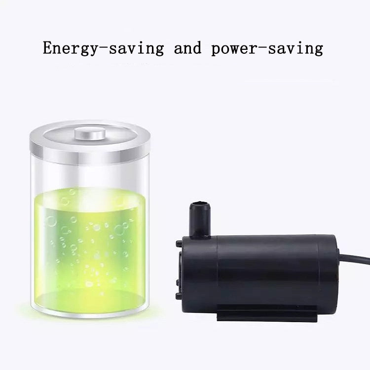 Quiet Mini Horizontal Vertical Submersible Pump, Style: White Horizontal - Fish Tanks & Accessories by buy2fix | Online Shopping UK | buy2fix