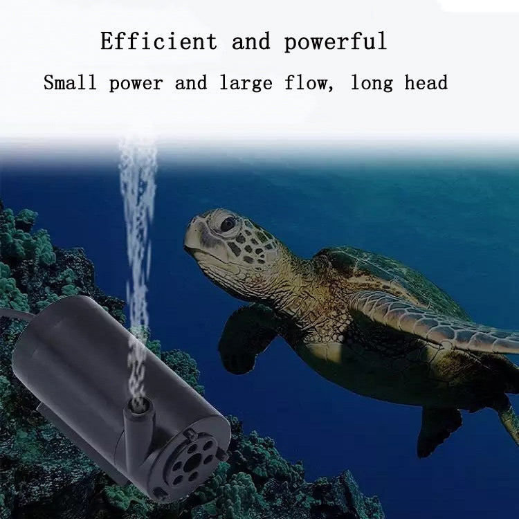 Quiet Mini Horizontal Vertical Submersible Pump, Style: White Horizontal - Fish Tanks & Accessories by buy2fix | Online Shopping UK | buy2fix