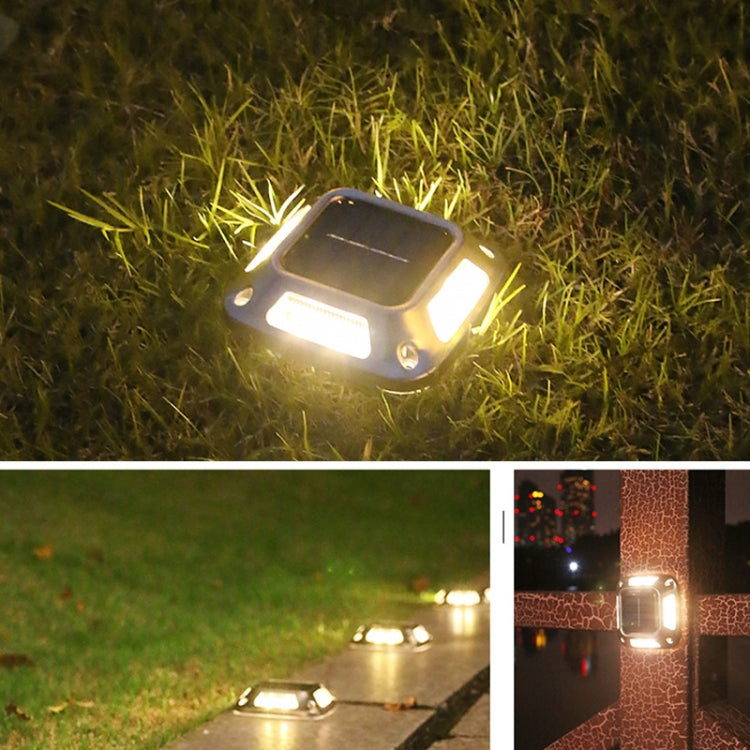 8 LED Solar Wall Lamp Outdoor Stainless Steel Buried Light(Warm Light) by buy2fix