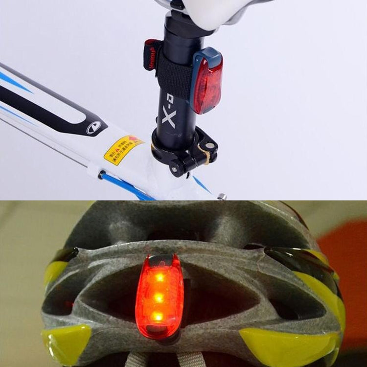 Outdoor Cycling Night Running Warm Light Bicycle Tail Light, Colour: 3 LED Blue by buy2fix