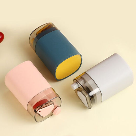 MS-263 Press Toothpick Box Kitchen Gadget(Blue Yellow) by buy2fix