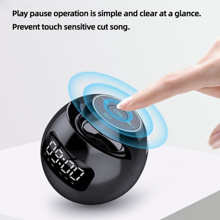 ZXL-G90 Portable Colorful Ball Bluetooth Speaker, Style: Sensor Version (Black) - Desktop Speaker by buy2fix | Online Shopping UK | buy2fix