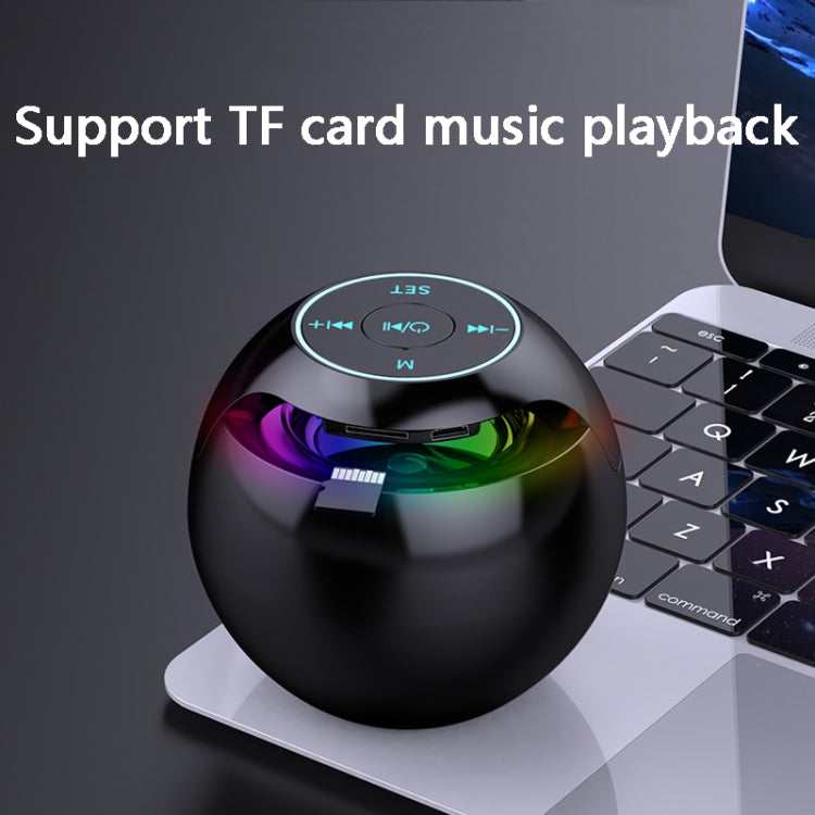 ZXL-G90 Portable Colorful Ball Bluetooth Speaker, Style: Sensor Version (Black) - Desktop Speaker by buy2fix | Online Shopping UK | buy2fix