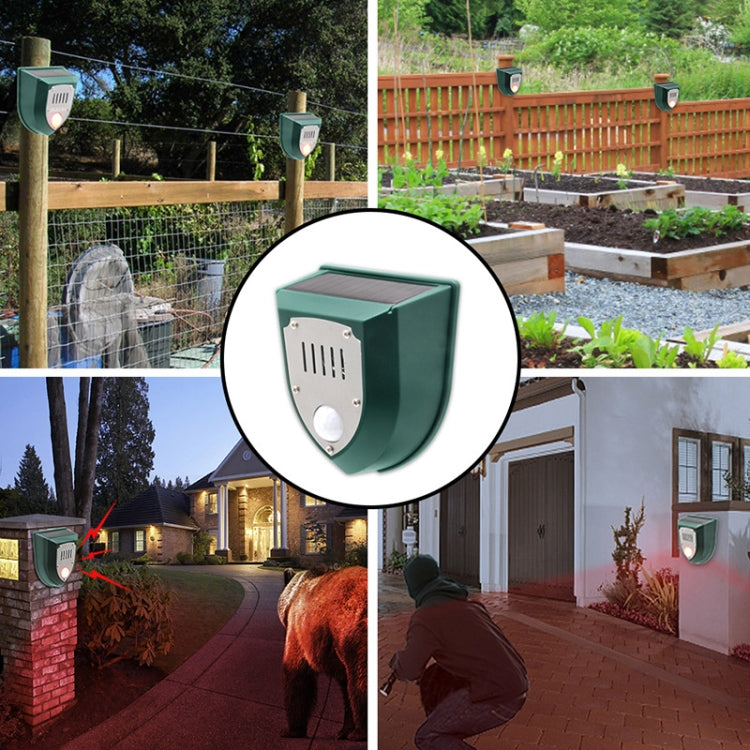 N911M Solar Rouse Alarm Lamp Infrared Induction Animal Drive by buy2fix