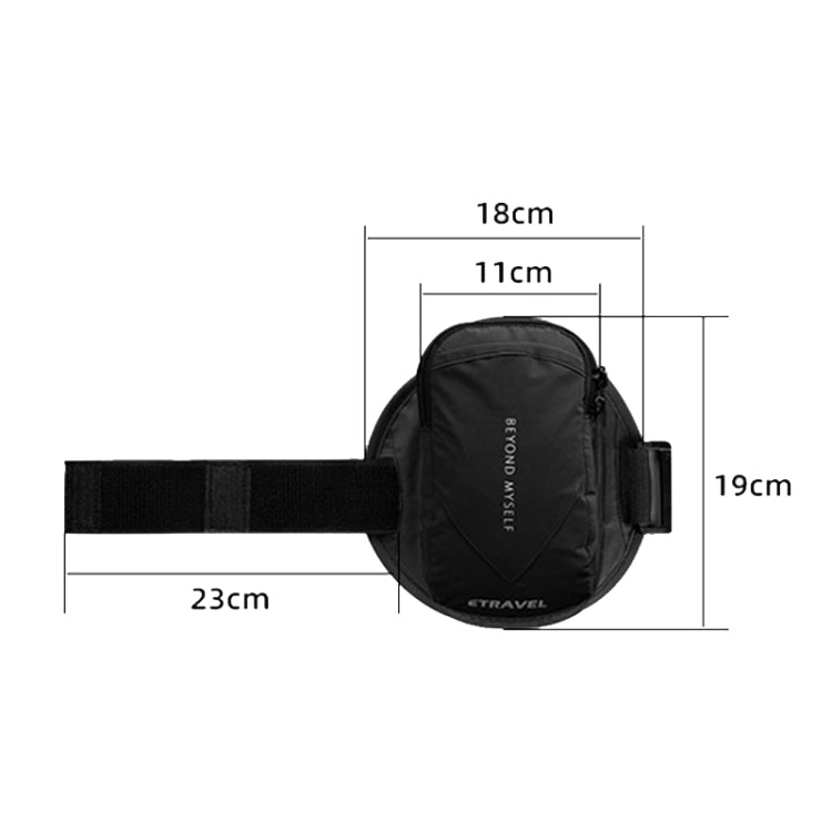 ETRAVEL SBB03 Outdoor Running Mobile Phone Wrist Arm Bag(Reflective Black) - Other by ETRAVEL | Online Shopping UK | buy2fix