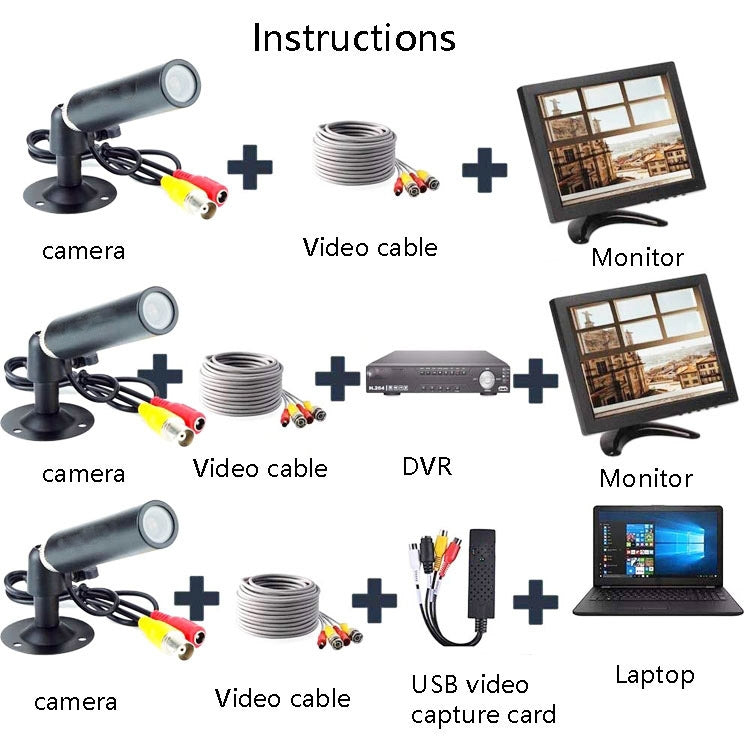 MB18 1000 Line HD Wide-Angle Surveillance Camera, Specification: NTSC - Bullet Camera by buy2fix | Online Shopping UK | buy2fix