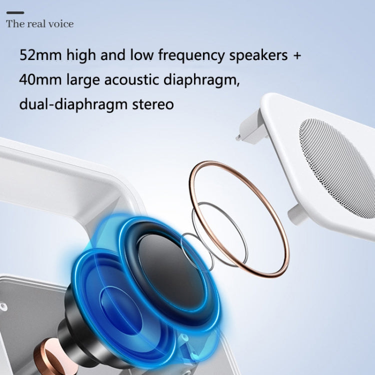 WH-J08 Home Portable Mini Bluetooth Speaker with Night Light Clock Style - Desktop Speaker by buy2fix | Online Shopping UK | buy2fix