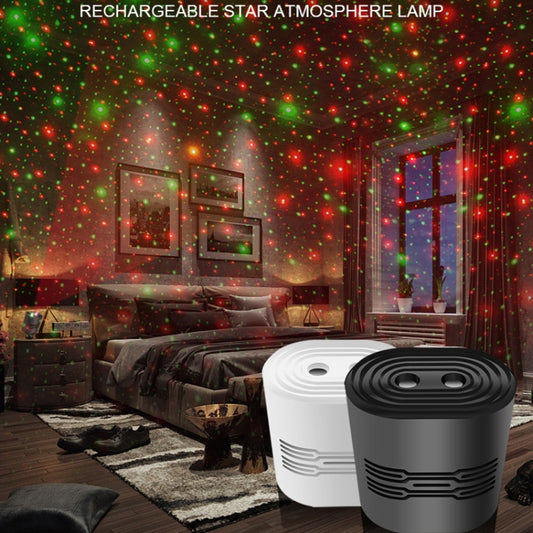 C209 USB Charge Mini Laser Stage Atmosphere Light, Specification: 8 In 1 Style (White) by buy2fix