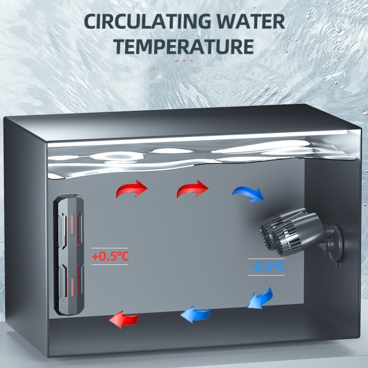ZHIYANG Aquarium Fish Tank Wave Pump, EU Plug 220V(ZY-600M Black) - Air Pumps by buy2fix | Online Shopping UK | buy2fix