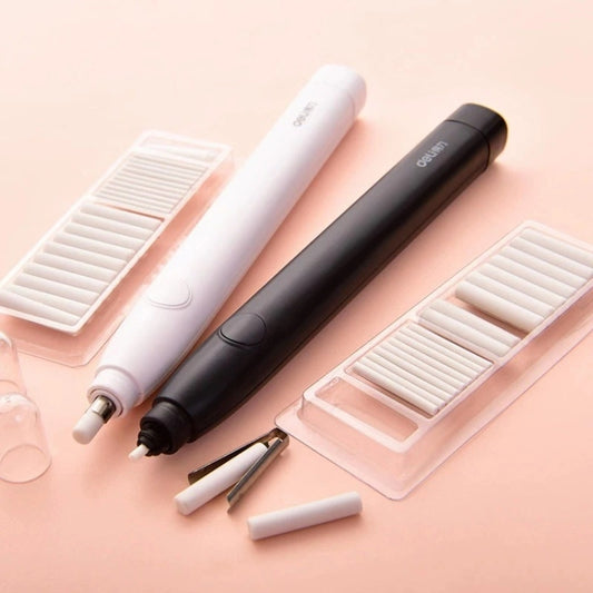 Deli 71107 Electric Eraser Art Can Replace The Core Rubber Core(Black Shell) by Deli