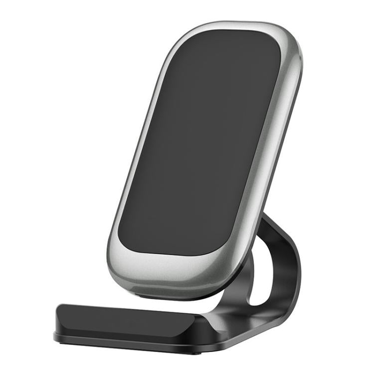 Z01 15W Multifunctional Desktop Wireless Charger with Stand Function, Spec: MCU (Silver) - Wireless Charger by buy2fix | Online Shopping UK | buy2fix