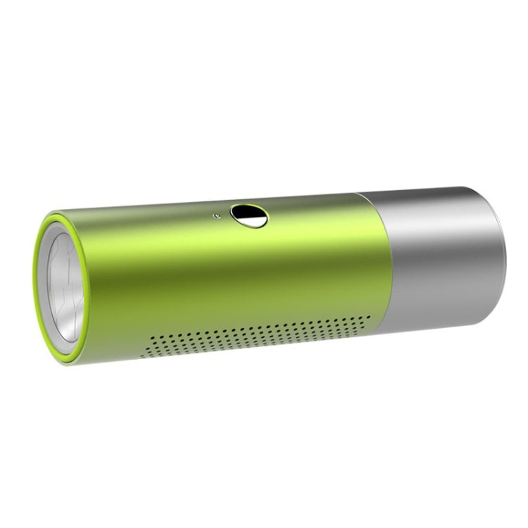 BT201 Small Steel Gun Flashlight Bluetooth Speaker Outdoor Waterproof Metal Small Speaker(Black) - Waterproof Speaker by buy2fix | Online Shopping UK | buy2fix