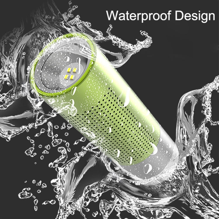 BT201 Small Steel Gun Flashlight Bluetooth Speaker Outdoor Waterproof Metal Small Speaker(Black) - Waterproof Speaker by buy2fix | Online Shopping UK | buy2fix