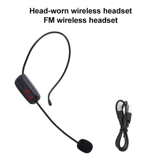 FM Microphone Wireless Headset Small Amplifier Head-Worn Microphone - Microphone by buy2fix | Online Shopping UK | buy2fix