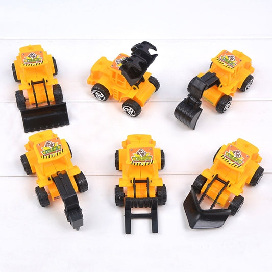 6pcs /Set Cake Decorative Baking Engineering Vehicle Toy by buy2fix