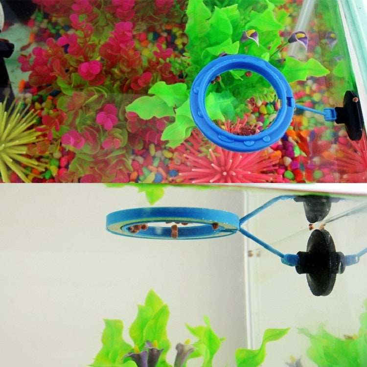10 PCS Aquarium Fish Food Feeder, Specification: Thin Black Round - Feeders by buy2fix | Online Shopping UK | buy2fix