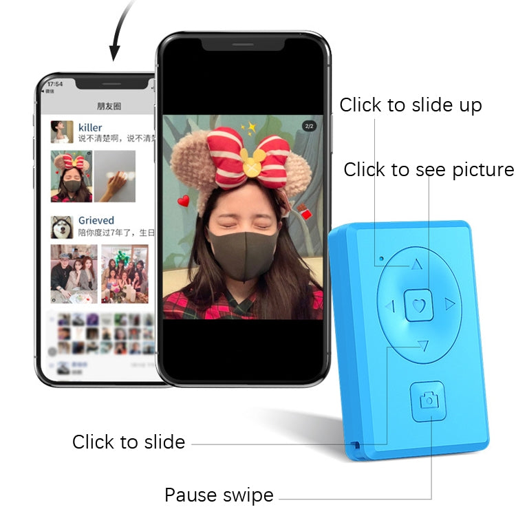 Wireless Camera Controller Mobile Phone Multi-Function Bluetooth Selfie, Colour: S1 White Bagged - Phone Remote Control by buy2fix | Online Shopping UK | buy2fix