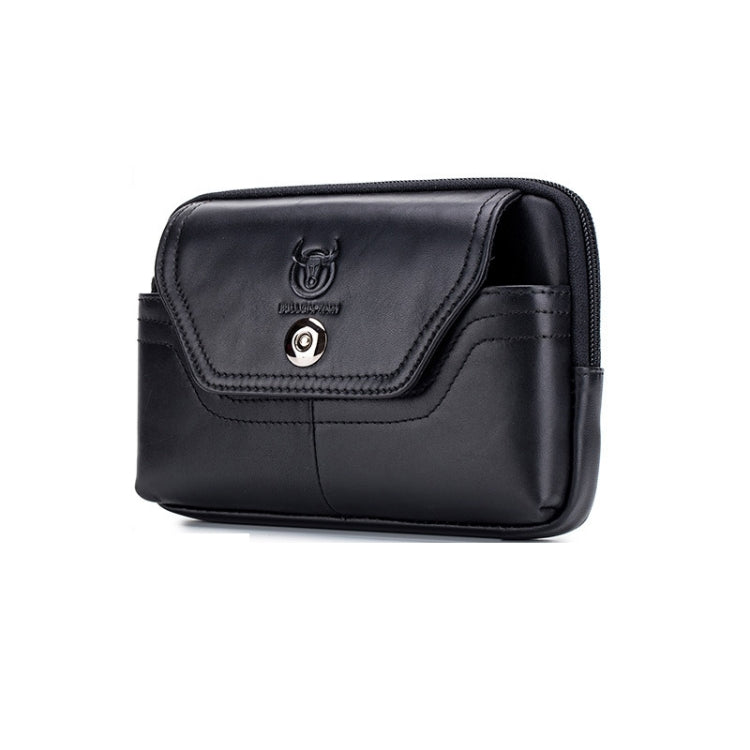 BULL CAPTAIN Leather Multifunctional Waist Bag For Men(Black-04) - Wallets by BULL CAPTAIN | Online Shopping UK | buy2fix