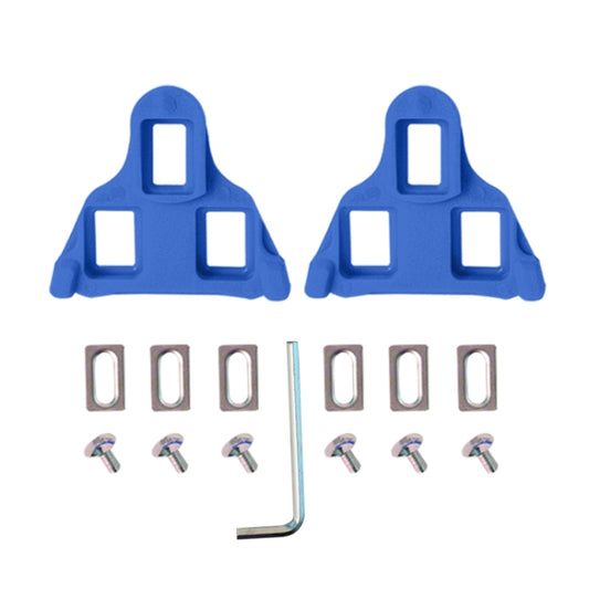 1pair Bicycle Pinch Group Combination Screw Highway Car Riding Shoes Bicycle Lock Tablet(Blue) by buy2fix